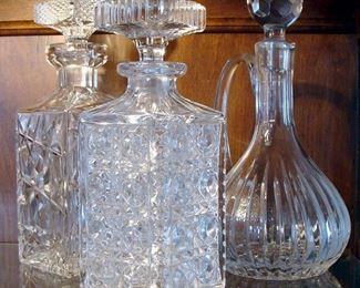Crystal, Decanter, Decanters, Vintage, Bar Ware