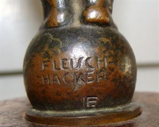 Fleischhacker, Leopold Fleisch-Hacker, Bronze, Sculpture, Foundry Mark