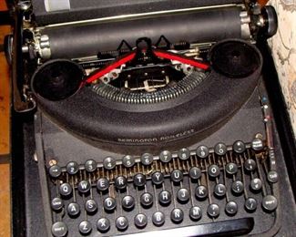Vintage, Typewriter, Remington, Rand, Noiseless, 1940's