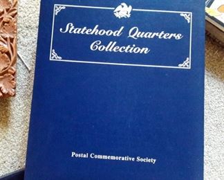 Coin Collection, Statehood Quarters, Postal Commemorative Society, Volume 1, Volume 2