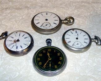 Pocket Watch, Elgin, Railroad, Waltham