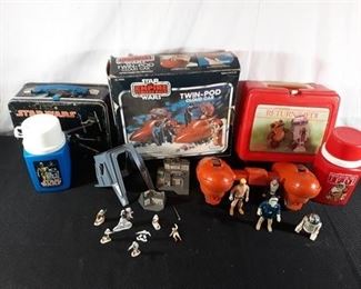 Vintage Star Wars Lunch Boxes and Toys