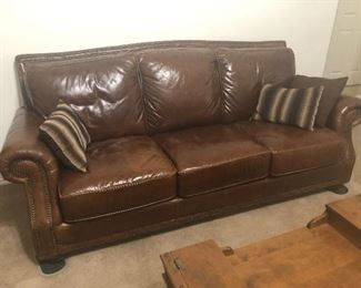 all leather  fabulous sofa - 