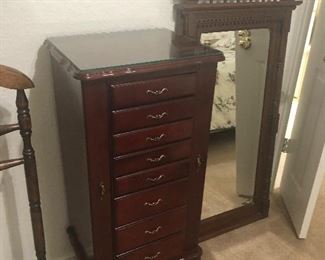 jewelry chest- and mirror by itself  