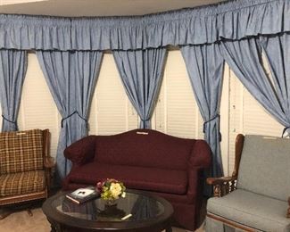 curtains available  