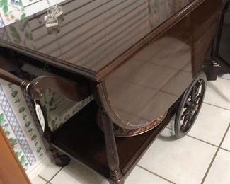 ethan allen tea cart 