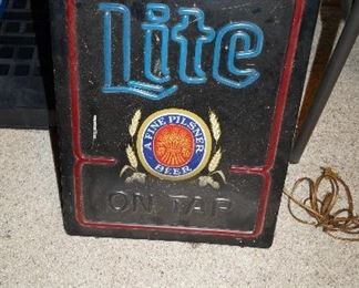 Miller Lite sign