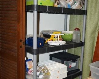 shelving, office supplies