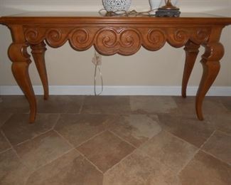 Solid wood entry/sofa table