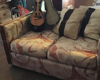 love seat, mandolin
