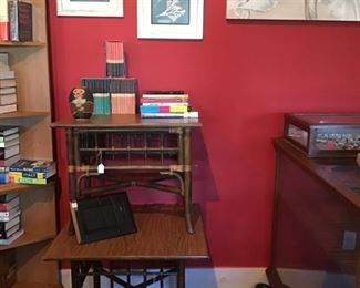 more art, side tables, jewelry, books