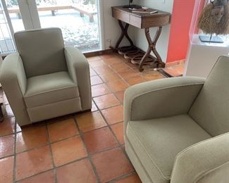 Pair of Hughes Chevalier chairs 