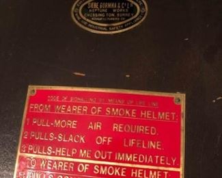 Antique Siebe Gorman & Co. LTD. Foot Bellows for Fireman's Smoke Helmet https://ctbids.com/#!/description/share/313996