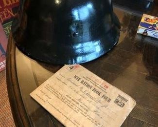 World War II Helmet and Rations 4 Coupon Book https://ctbids.com/#!/description/share/314007