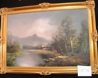 BRILLIANT ORIGINAL OIL PAINTING OF LANDSCAPE https://ctbids.com/#!/description/share/307550