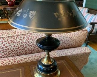 Vintage Tole Metal Lamp