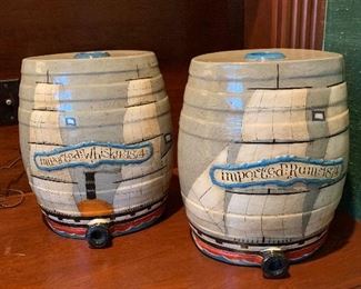 Old English Pub Stoneware Whiskey Barrel