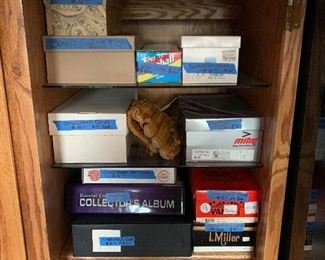 A nice collection of baseball and basketball cards