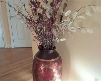 003 Gorgeous Large Vase and Floral Arrangement