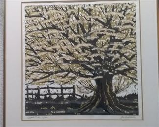 Apple Tree, Joe Ardourel Limited Serigraph