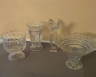 Attractive Crystal Bowls and Vases