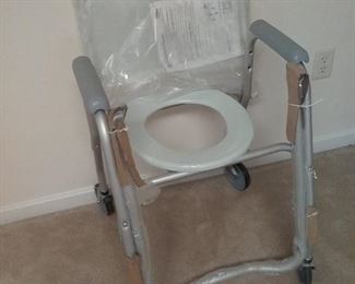 New Invicare Mobile Shower Commode Chair