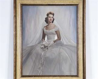 Vincent Weston Large 1950'S Wedding Portrait 