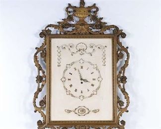 Large Empire Style Wall Clock