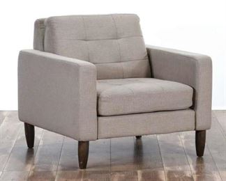 Mid Century Modern Style Tufted Back Armchair