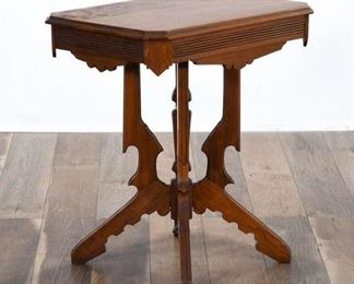 Carved Victorian Eastlake End Table