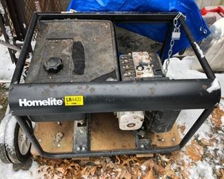 Off site:     Homelite Generator