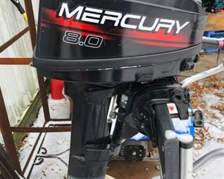 Off site:           Mercury 8.0 motor