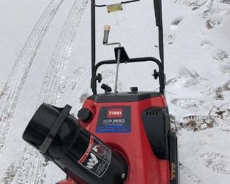 Toro electric start. Tune up by Central Saw, like new