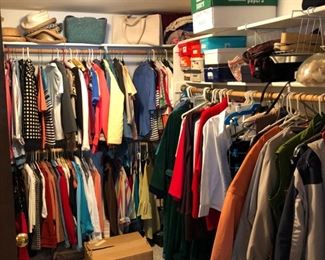 Quality clothes throughout the closets. Very well maintained