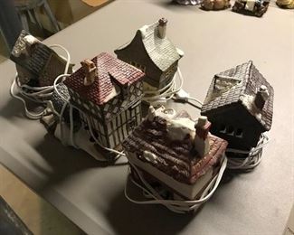 Christmas houses (lighted)
