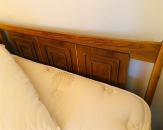 Mid century modern headboard matching piece to bedroom set.