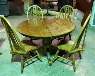 Oak Table with 4 Chairs