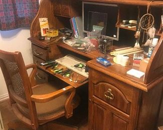 Oak Roll Top Desk 