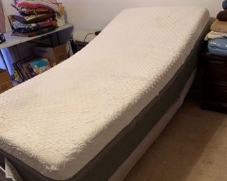 Memory foam adjustable bed