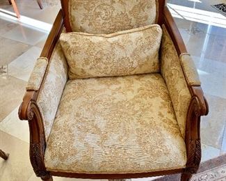 2 custom designed arm chairs