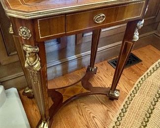 Inlay, ormolu side table