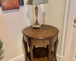 Pair of demilune tables