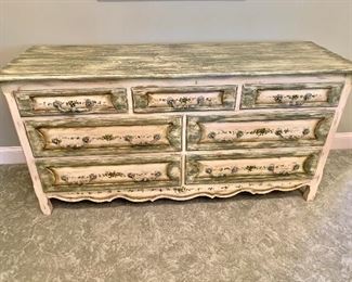 Habersham custom painted and signed dresser