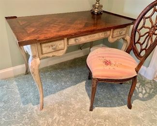 Lexington - Cote d'Ajur writing table with Habersham -Aubusson side chair
