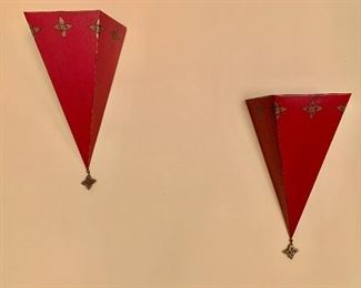 Pair wall sconces