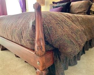 Detail of Hickory Chair "French Collection" queen bed