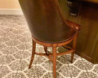 Set of 5 Frontgate swivel bar chairs