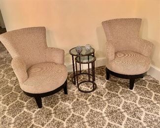 Set of 2 swivel chairs