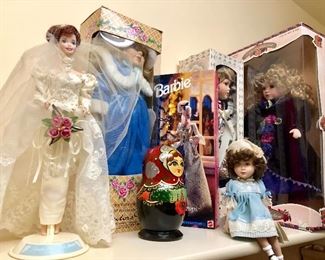 Madame Alexander, Barbie Dolls and more
