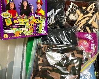 Halloween decorations and costumes